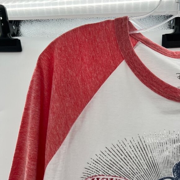 Disney Parks Women's 3/4 Sleeve Mickey Mouse USA Top Size Large - Picture 5 of 8